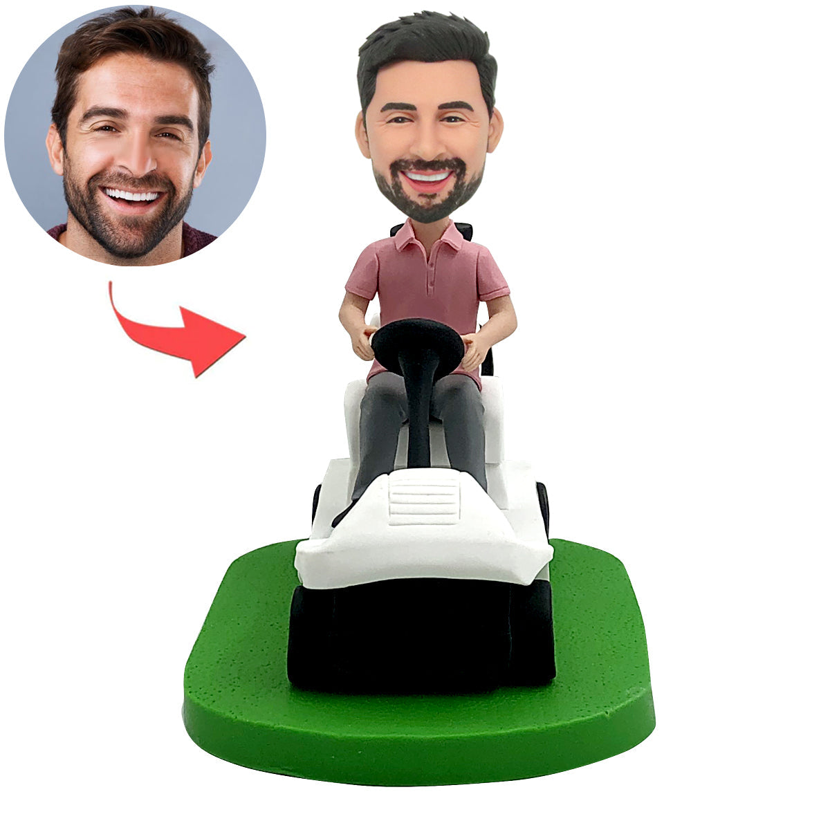 Pomysł na prezent na Dzień Ojca – jazda wózkiem golfowym Bobblehead