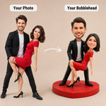 Niestandardowa para tańcząca Bobblehead - Walentynki