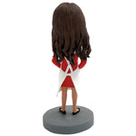 Niestandardowa figurka Bobblehead w fartuchu Super mama