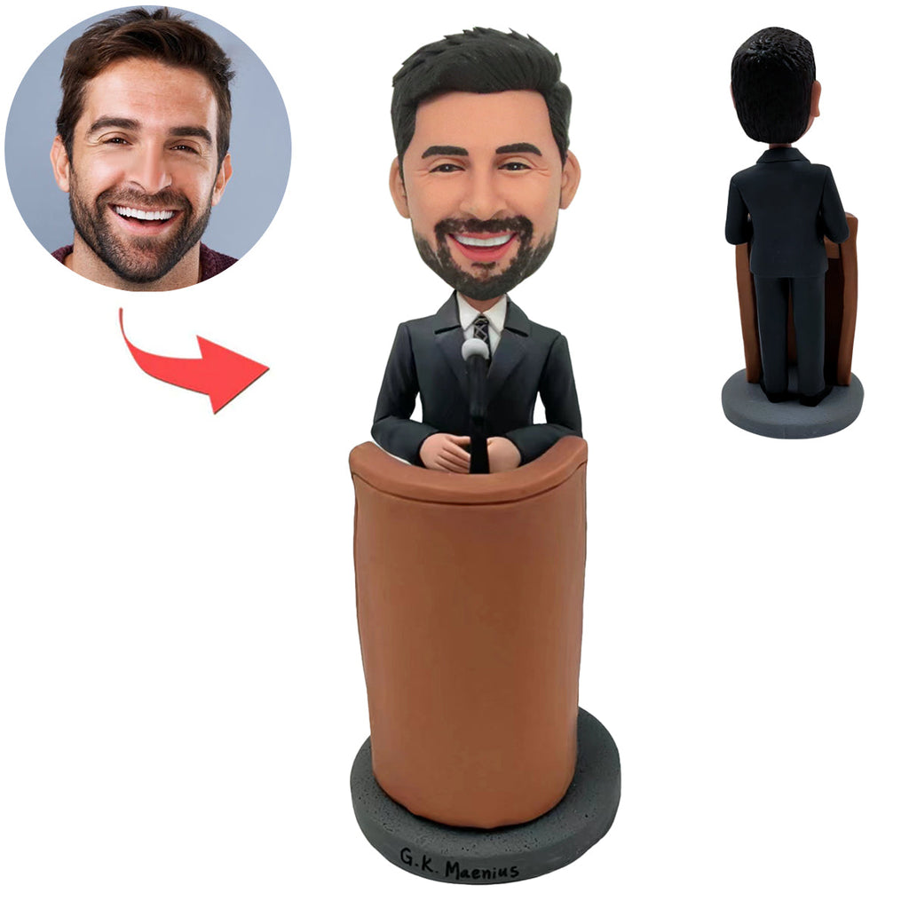 Niestandardowa lalka Bobblehead mówiąca