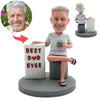 Niestandardowa figurka Bobblehead z napisem „NAJLEPSZY TATA EVER”