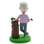 Pomysł na prezent na Dzień Ojca – niestandardowa figurka Bobblehead z torbą golfową