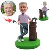 Pomysł na prezent na Dzień Ojca – niestandardowa figurka Bobblehead z torbą golfową