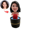 Niestandardowa kobieca kąpiel Bobblehead