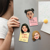 Niestandardowe magnesy na lodówkę Bobblehead Kobieca zabawna twarz