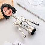 Niestandardowy otwieracz do wina Bobblehead Kobieca zabawna twarz