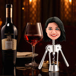 Niestandardowy otwieracz do wina Bobblehead Kobieca zabawna twarz