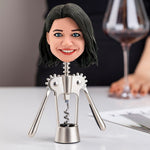 Niestandardowy otwieracz do wina Bobblehead Kobieca zabawna twarz