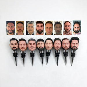 Spersonalizowane korki do butelek wina Niestandardowa figurka Bobblehead