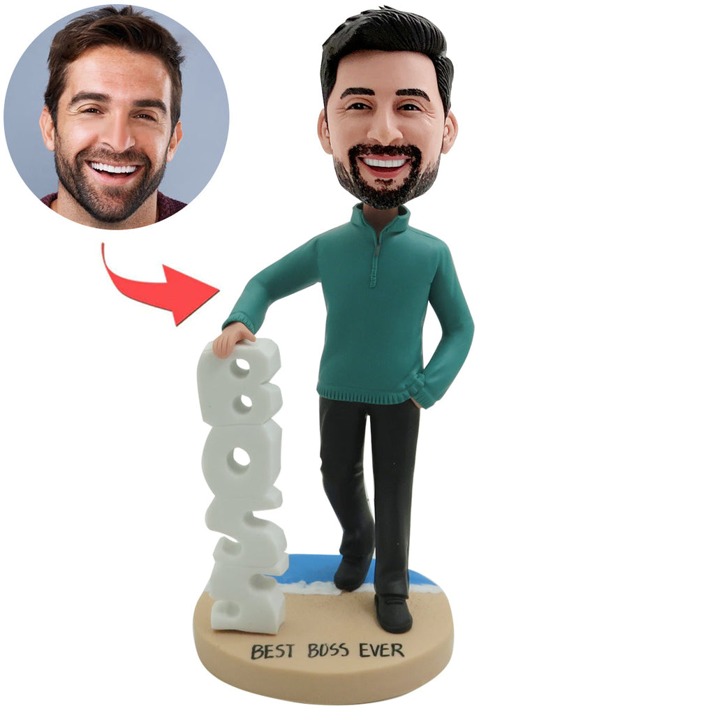 Niestandardowy Bobblehead „NAJLEPSZY BOSS EVER”