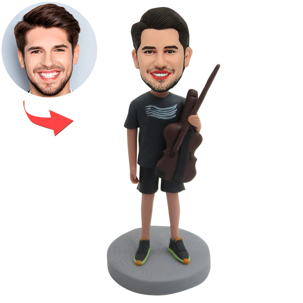 Niestandardowa figurka Bobblehead dla miłośników muzyki ze skrzypcami