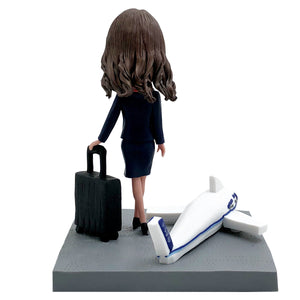 Niestandardowa stewardesa linii lotniczych Bobblehead