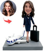 Niestandardowa stewardesa linii lotniczych Bobblehead