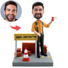 Bobblehead niestandardowy pracownik budowlany