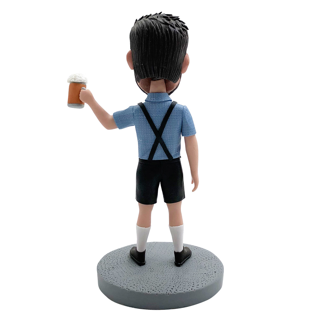 Spersonalizowany Bobblehead szczęśliwy picie piwa