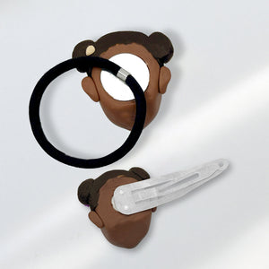Dostosowana gumka do włosów Bobblehead dla dziewczynki