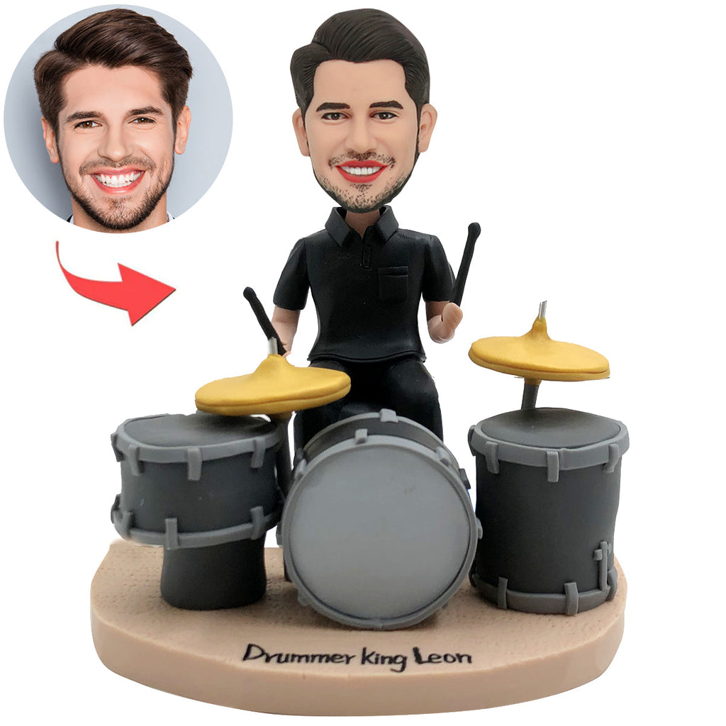 Niestandardowy Bobblehead grający na perkusji