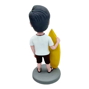 Niestandardowa figurka Bobblehead z deską surfingową
