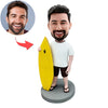 Niestandardowa figurka Bobblehead z deską surfingową