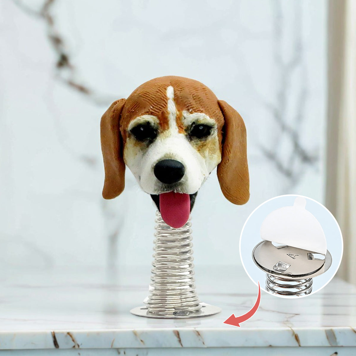 Spersonalizowana tablica rozdzielcza samochodu Bobblehead Dog