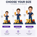Personalizowana figurka bobblehead na 30. urodziny