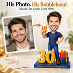 Personalizowana figurka bobblehead na 30. urodziny