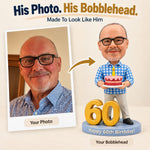 Personalizowany bobblehead na zamówienie z okazji 60. urodzin