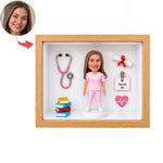Personalizowana figurka 3D w shadow boxie – Prezent na zamówienie na każdą okazję