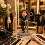 Spersonalizowany ręcznie wykonany prezent – figurka bobblehead fryzjera na zamówienie