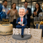 Personalizowany bobblehead na uroczystość przejścia na emeryturę
