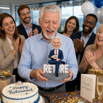 Personalizowany bobblehead na uroczystość przejścia na emeryturę