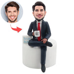 Niestandardowy prezent urodzinowy Bobbleheads dla szefa (bez podstawy)
