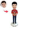 Niestandardowa Bobble Head gracza rugby