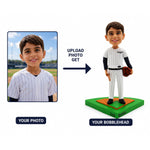 Personalizowany bobblehead baseballisty - personalizowana dziecięca figurka sportowa ze zdjęcia