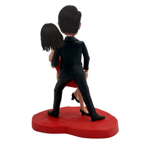 Niestandardowa para tańcząca Bobblehead - Walentynki