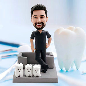 Niestandardowe etui na kartę dentystyczną Bobblehead