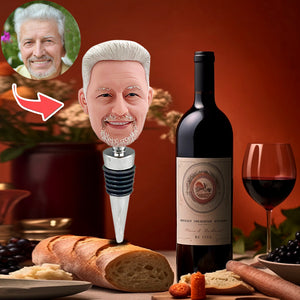 Spersonalizowane, niestandardowe korki do butelek wina Bobblehead