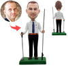 Gra w golfa Spersonalizowana lalka Bobble Head