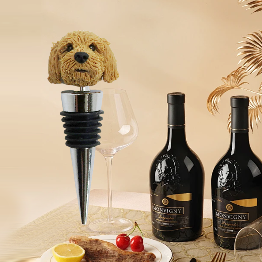 Niestandardowe korki do butelek wina Bobblehead dla zwierząt domowych