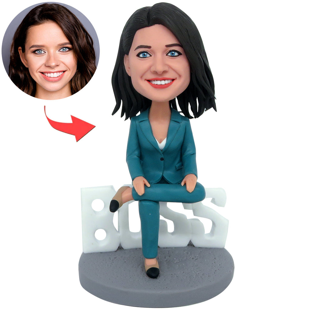 Niestandardowa NAJLEPSZA NA ŚWIECIE LADY BOSS lalka Bobblehead
