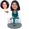 Niestandardowa NAJLEPSZA NA ŚWIECIE LADY BOSS lalka Bobblehead