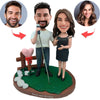 Niestandardowe śpiewające bobbleheady dla par