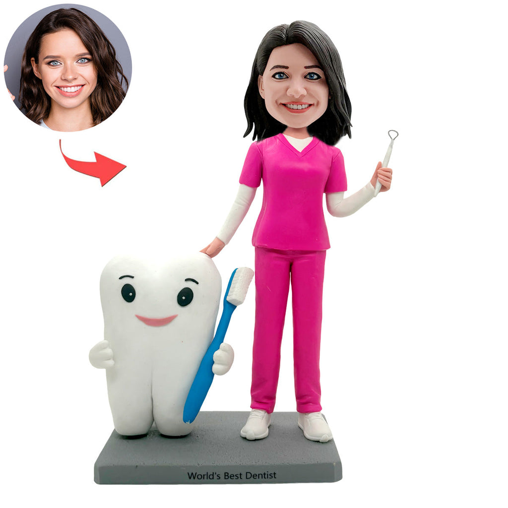 Personalizowana figurka dentysty z zębem