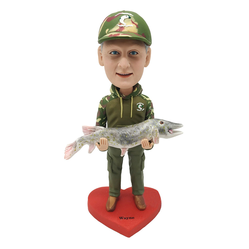 Prezent Bobblehead dla tatusiów wędkarzy