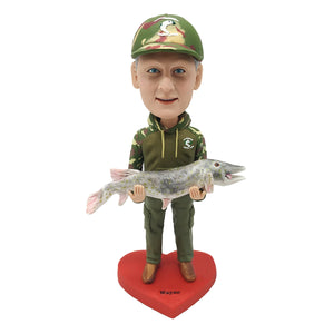 Prezent Bobblehead dla tatusiów wędkarzy