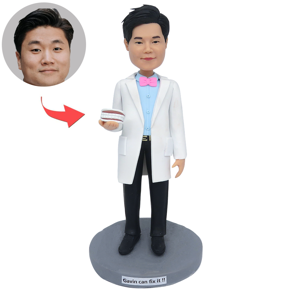 Spersonalizowany prezent Bobblehead dla mężczyzny Dentisit