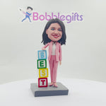 Niestandardowa kobieca figurka Bobblehead - NAJLEPSZY SZEFA