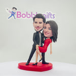 Niestandardowa para tańcząca Bobblehead - Walentynki