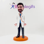 Niestandardowy wizytownik męski lekarz Bobblehead