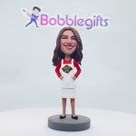 Niestandardowa figurka Bobblehead w fartuchu Super mama